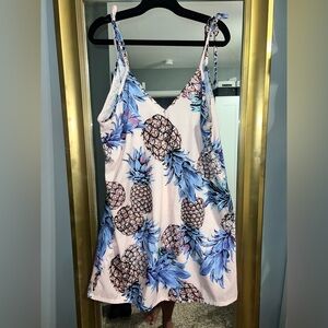 Pineapple Print Women's Dress